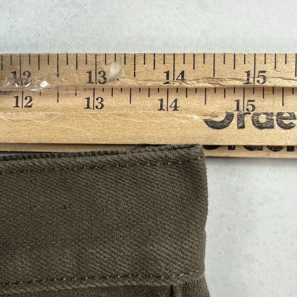 Gustin Jeans Men 28x32* 567 Slim Straight Army Green Faded Selvedge Denim Tag 31 - Picture 16 of 16